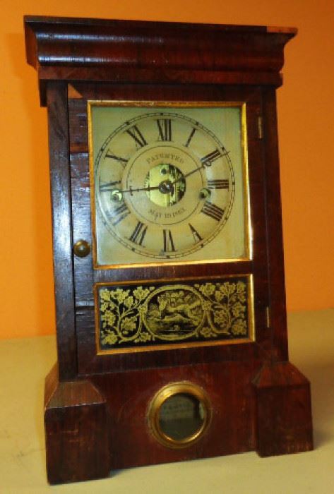 Antique Seth Thomas Mantle Clock Patented May 19, 1863