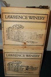 Wood wine crates (4)