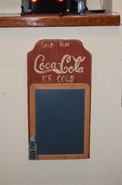 Coke chalk board