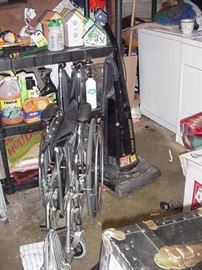Wheel chair and vacuum