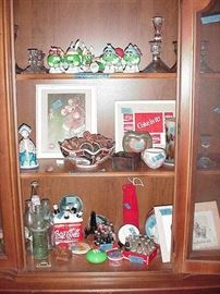 Lots of collectibles including Coke and M&Ms