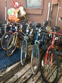 Assortment of bicycles