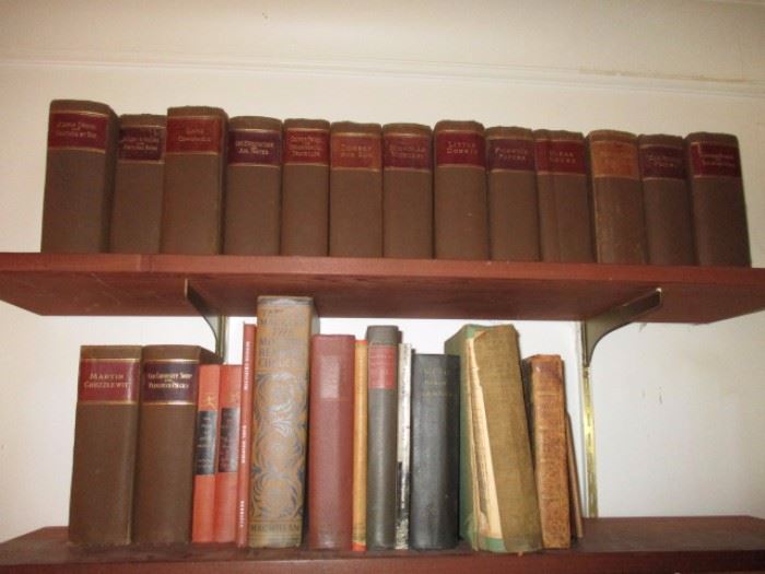 ONE OF 3 SETS OF CLASSICS CHARLES DICKENS CIRCA 1880'S