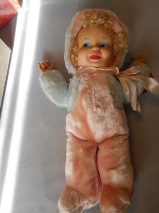 1960's Ideal Magic Face baby doll with original tag 
