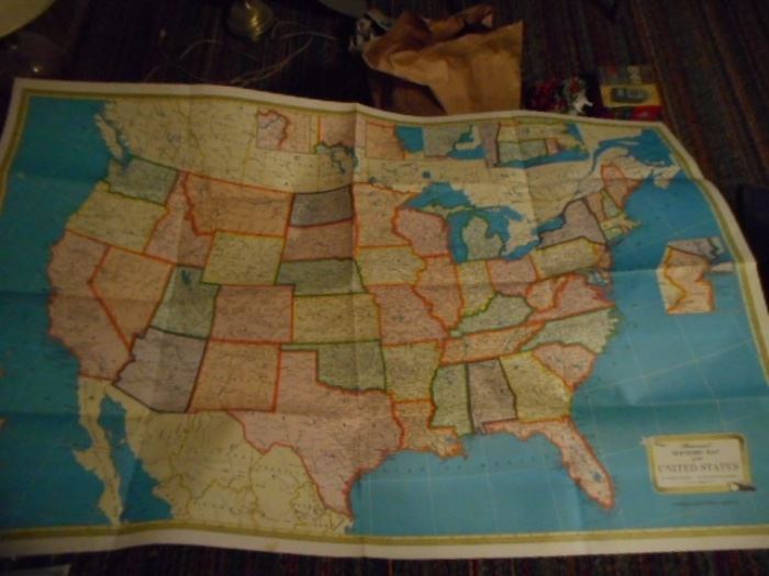 Vintage Supreme Map of the United States 