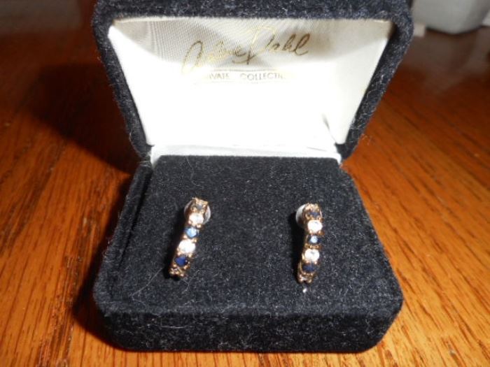 Genuine Sapphire earrings 