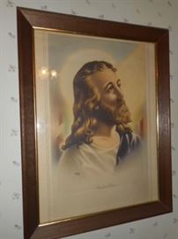 Vintage 1942 Jesus Print by McConnell 