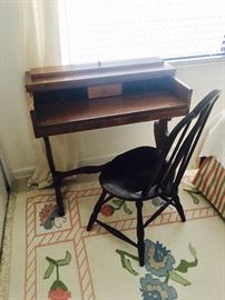 antique desk and wonderful rug