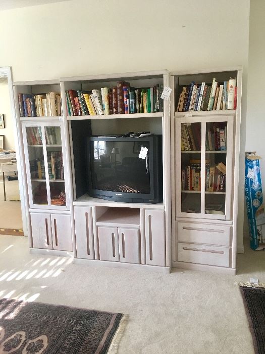 bookcase and entertainment center (each piece priced separately)