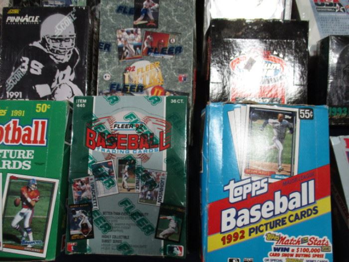 Unopened baseball cards