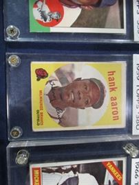 Hank Aaron vintage trading card