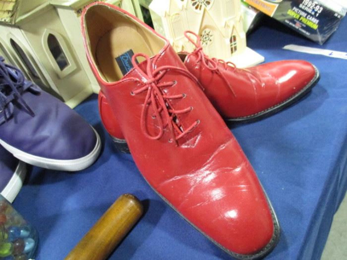 Red Leather shoes size 11