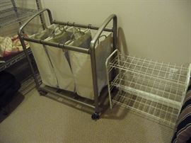 CLOTHING HAMPER, SHOE STAND