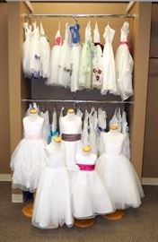 Flower Girl / First Communion / Easter / Party Dresses, Total Qty 28, Sizes Include: 2T, 2, 3, 4, 6, 8, Assorted Brands, Fabrics, Colors