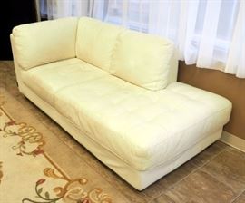Diamond Sofa, Inc. Leatherette Chaise Lounge, May Need Minor Cleaning, 31"T x 78"L x 38"D
