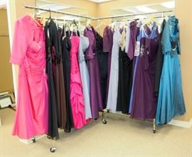 Mother of the Bride Dresses, Qty 19, Designers Include: Jade, Pretty Maid, Jean Delys and More, Assorted Colors, Styles, Fabrics and Lengths