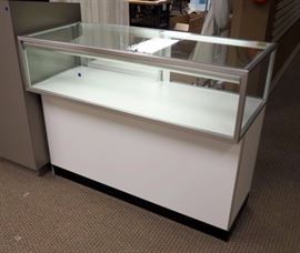 Lighted Glass Retail Case, 38"T x 48"L x 20.25"D