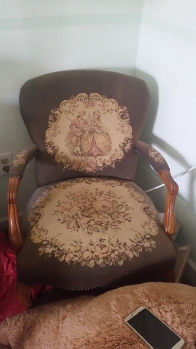 Needle point Chair Antique