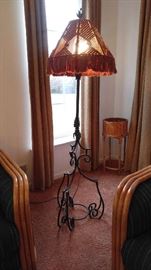 Wrought iron lamp