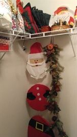 Small sampling of many Christmas décor items