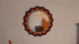 Stained glass mirror