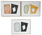 17. ROBERT MANGOLD: "FRAMES AND ELLIPSES A, B, C (THREE WORKS)"