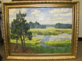31. ATTRIBUTED TO W. SERGOLEI BRESLAU: "MEANDERING RIVER LANDSCAPE"