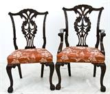 42. SET OF TWELVE GEORGE III STYLE MAHOGANY DINING CHAIRS