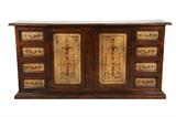 44. VENETIAN STYLE PAINTED WALNUT CREDENZA