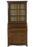 72. HEPPLEWHITE MAHOGANY SECRETAIRE/BOOKCASE