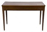 142. DIRECTOIRE MAHOGANY BACKGAMMON TABLE