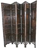 150. CHINESE CARVED EIGHT-PANEL ROOM DIVIDER