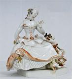 169. MEISSEN PORCELAIN FIGURAL GROUP