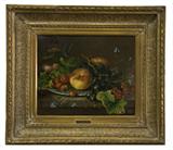 174. IN THE MANNER OF ARNOLDUS BLOEMERS: "STILL LIFE WITH A PEACH, GRAPES, AND BERRIES"