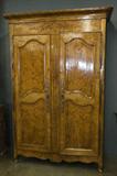 183. LOUIS XV PROVINCIAL FRUITWOOD ARMOIRE