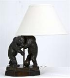 215. HERMANN GEIBEL: "BEARS WRESTLING"