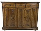 236. ITALIAN WALNUT CREDENZA