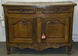243. LOUIS XV PROVINCIAL WALNUT BUFFET
