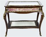 249. FRENCH ORMOLU-MOUNTED ROSEWOOD VITRINE TABLE