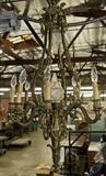 264. FRENCH GILT BRONZE TEN-LIGHT CHANDELIER