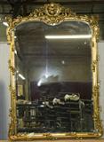 270. FRENCH GILTWOOD HALL MIRROR