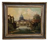 346. IN THE MANNER OF ANTONIO JOLI: "VIEW OF THE TIBER"