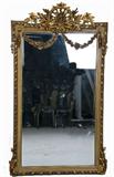 361. FRENCH GILTWOOD AND GESSO HALL MIRROR