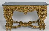 362. REGENCE STYLE CARVED AND GILTWOOD CONSOLE