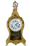 369. FRENCH VERNIS MARTIN STYLE ORMOLU-MOUNTED BRACKET CLOCK