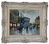 375. ANTOINE BLANCHARD: "PARISIAN STREET SCENE"