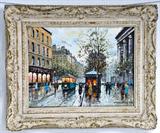 376. ANTOINE BLANCHARD: "PARISIAN STREET SCENE"