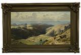 391. THADDEUS WELCH: "PASTORAL LANDSCAPE, MARIN HILLS"