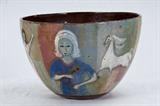 402. PILLIN GLAZED CERAMIC BOWL
