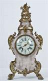 457. FRENCH STYLE ORMOLU-MOUNTED PAINTED CASE BRACKET CLOCK